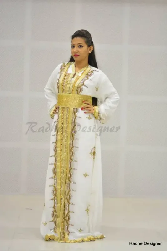 Picture of Radhe Designer Multicolor Georgette Kaftan Dress for Women - Y488