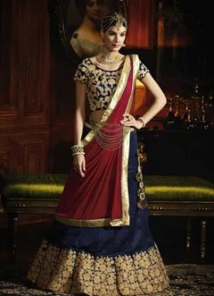 Picture of wedding lehenga choli indian bollywood embroidered chen