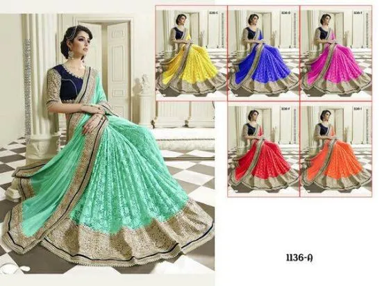 Picture of unstiched lehenga top bollywood designer indian wedding