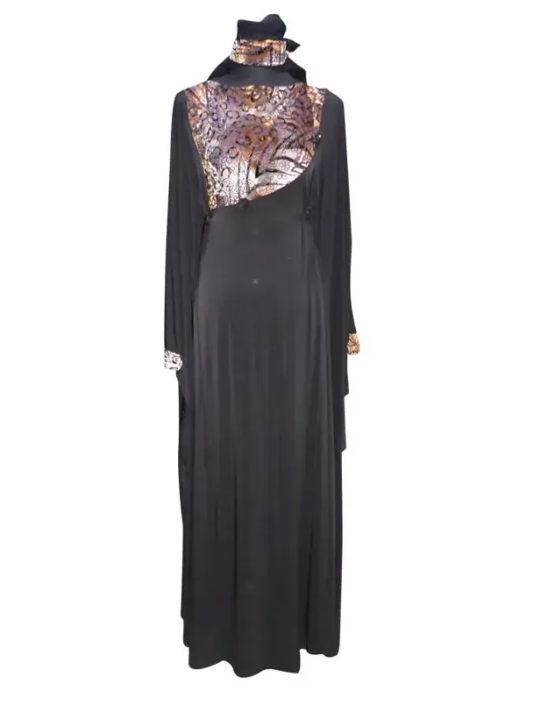 Picture of Radhe Designer Black Georgette Kaftan Dress for Women - F3879