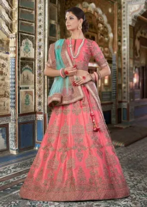 Picture of ethnic dress indian wedding reception embroidery bridal