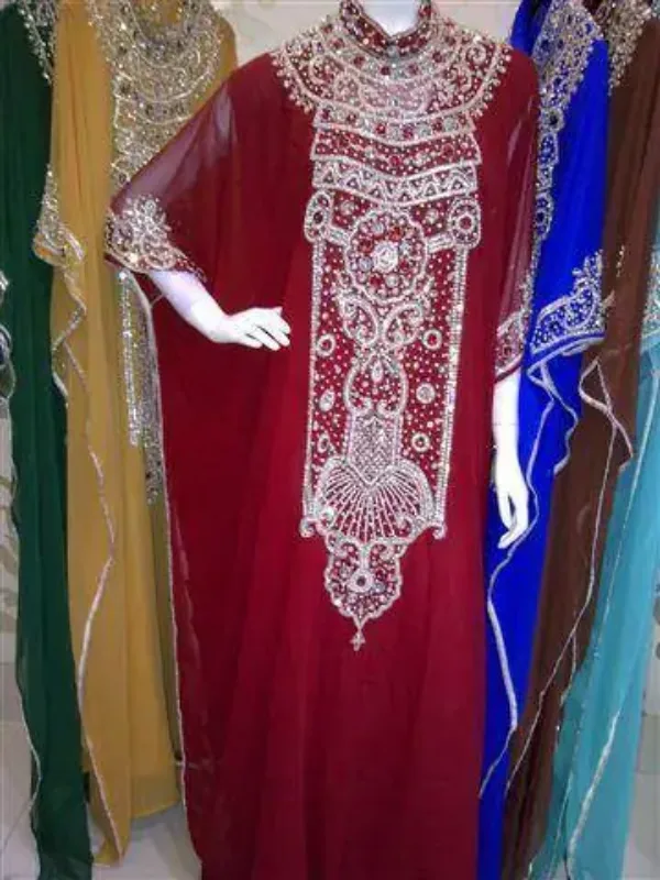 Picture of Radhe Designer Multicolor Georgette Kaftan Dress for Women - F7904
