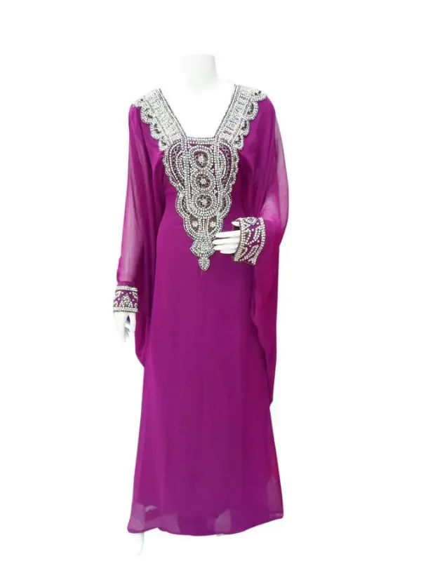 Picture of Radhe Designer Multicolor Georgette Kaftan Dress for Women - F3753