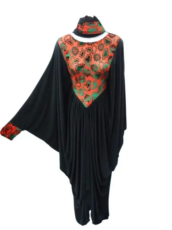 Picture of Radhe Designer Black Georgette Kaftan Dress for Women - F3913