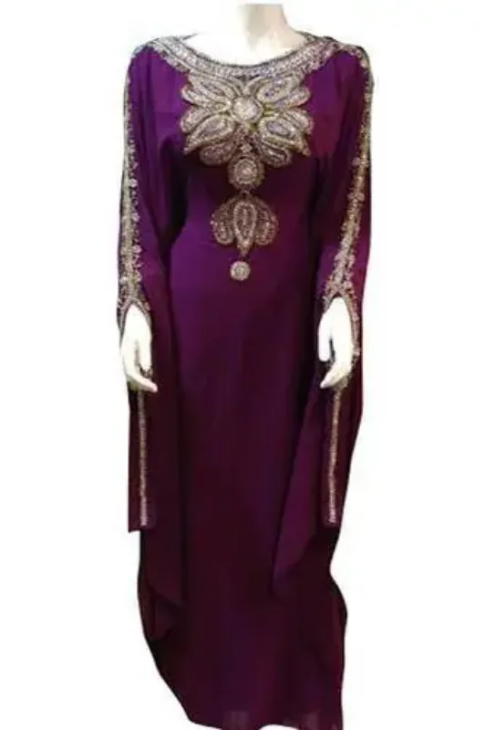 Picture of Radhe Designer Multicolor Georgette Kaftan Dress for Women - F9152