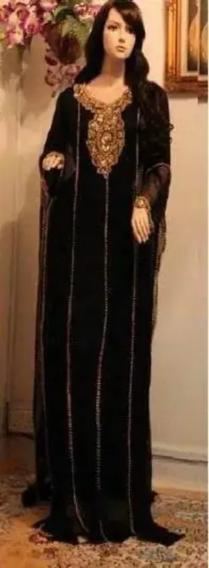 Picture of Radhe Designer Blue Georgette Kaftan Dress for Women - F9149