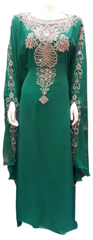 Picture of Radhe Designer Multicolor Georgette Kaftan Dress for Women - F9162