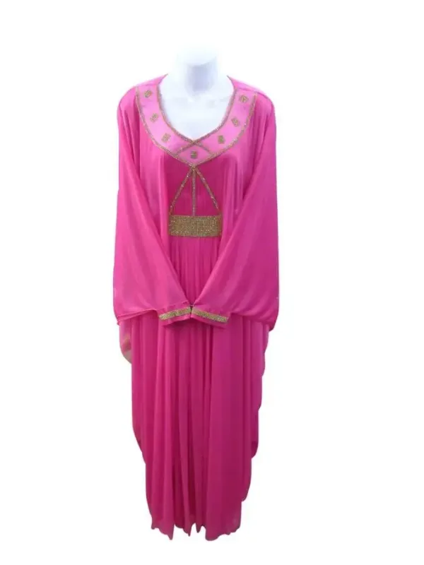 Picture of Radhe Designer White Georgette Kaftan Dress for Women - F3765