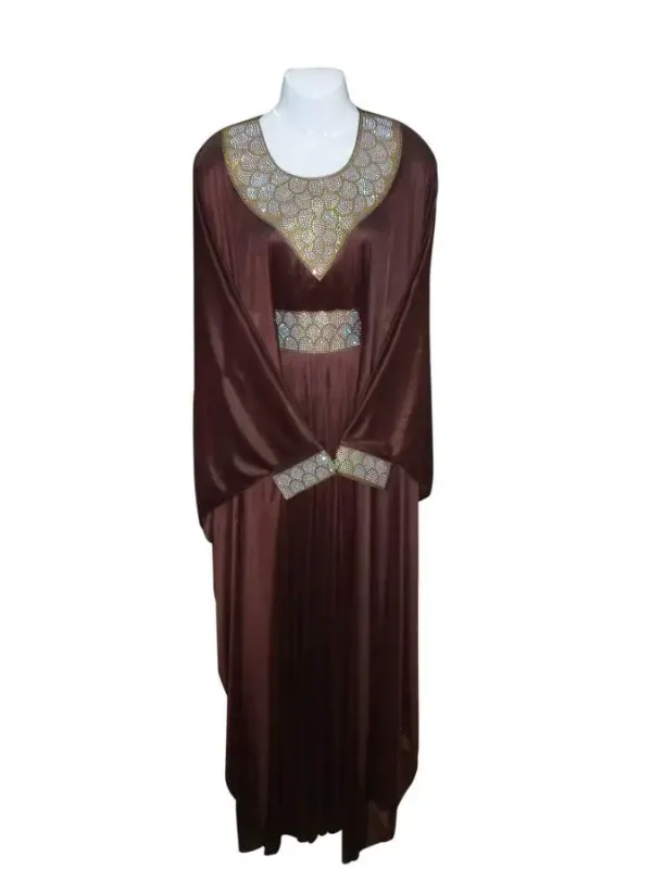 Picture of Radhe Designer White Georgette Kaftan Dress for Women - F3759