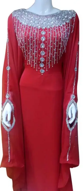 Picture of Radhe Designer Multicolor Georgette Kaftan Dress for Women - F9157