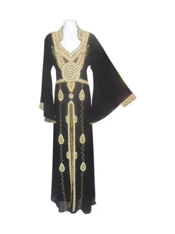 Picture of Radhe Designer Multicolor Georgette Kaftan Dress for Women - F7756