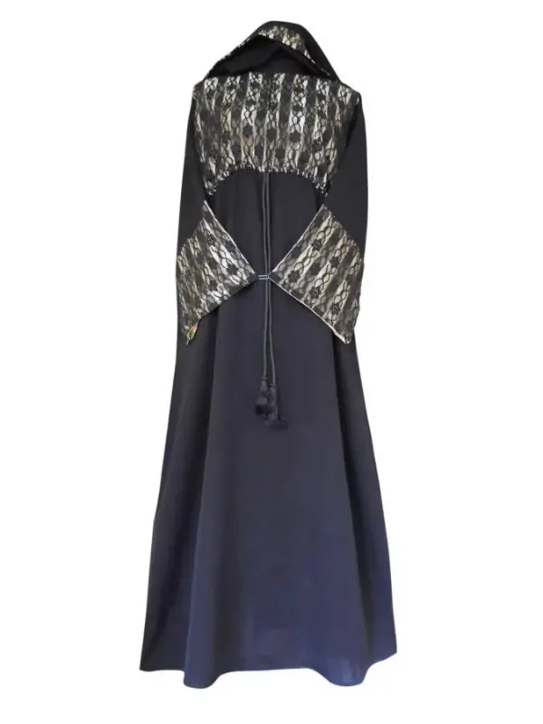 Picture of Radhe Designer Black Georgette Kaftan Dress for Women - F3779