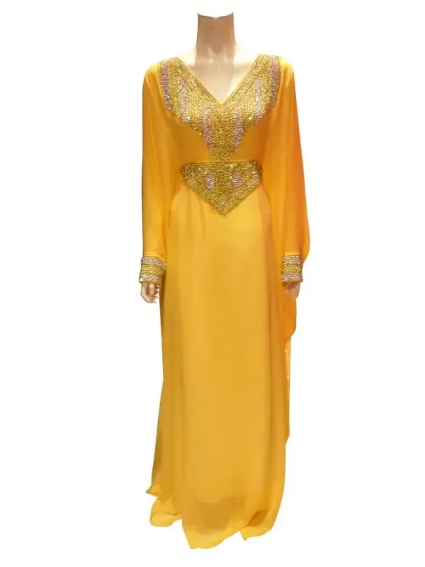 Picture of Radhe Designer Black Georgette Kaftan Dress for Women - F3790