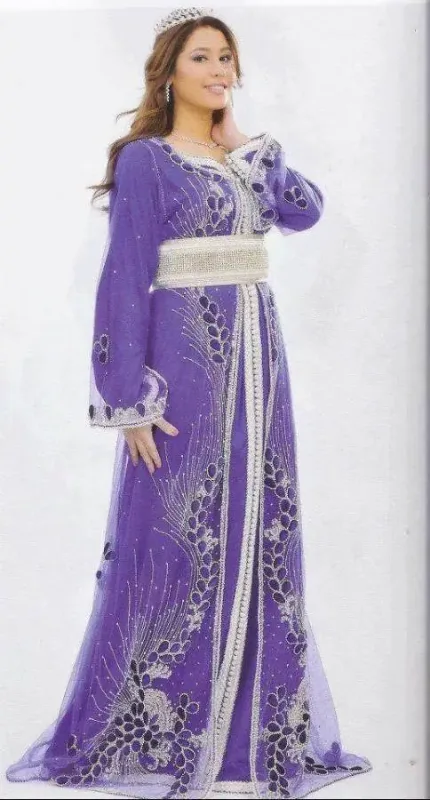 Picture of Radhe Designer Multicolor Georgette Kaftan Dress for Women - F7773