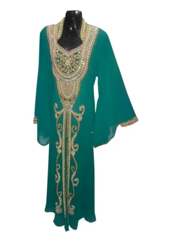 Picture of Radhe Designer Yellow Georgette Kaftan Dress for Women - F7772