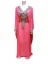Picture of Purple Georgette Kaftan Dress for Women - Look 7388