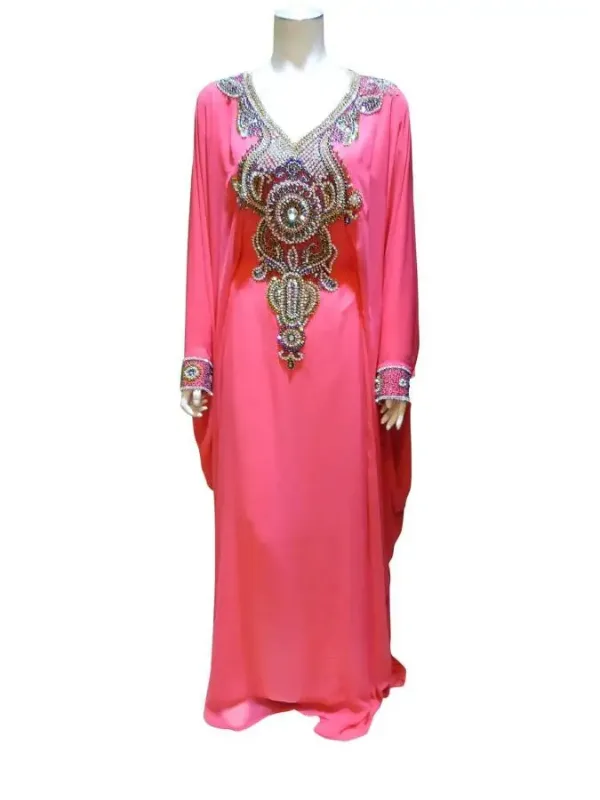 Picture of Radhe Designer Purple Georgette Kaftan Dress for Women - F3798
