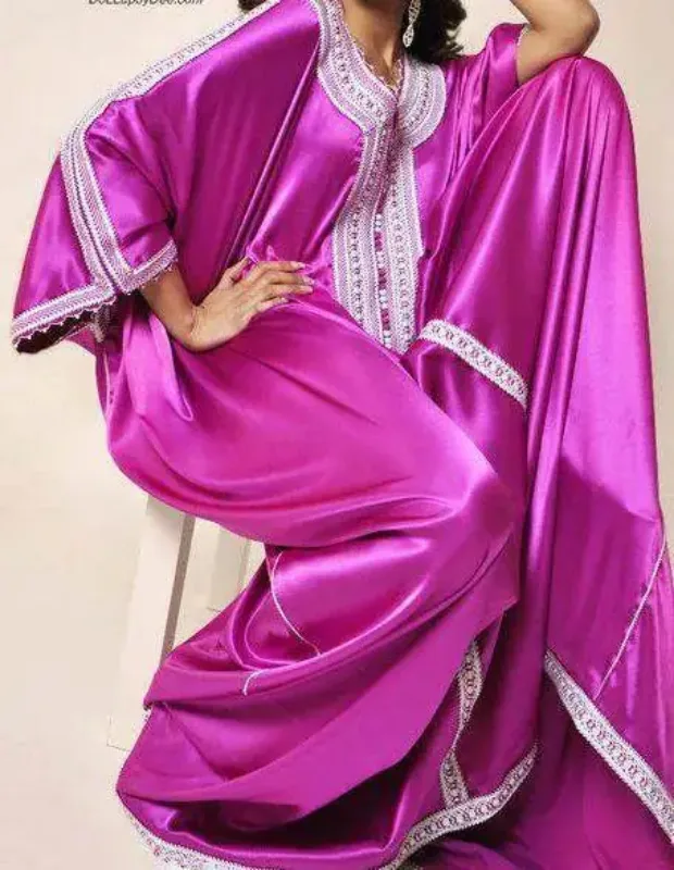 Picture of Radhe Designer White Georgette Kaftan Dress for Women - F7797