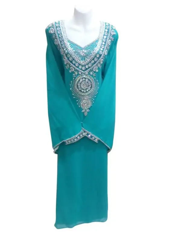Picture of Radhe Designer Multicolor Georgette Kaftan Dress for Women - F3814