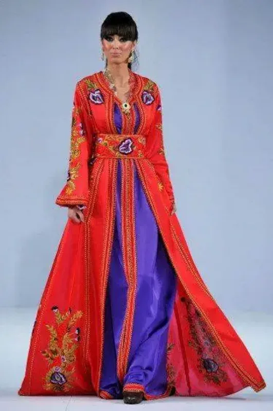 Picture of Radhe Designer Yellow Georgette Kaftan Dress for Women - F7806