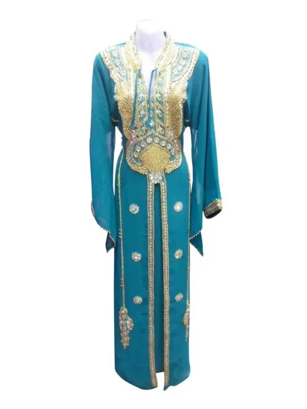 Picture of Radhe Designer Multicolor Georgette Kaftan Dress for Women - F3822