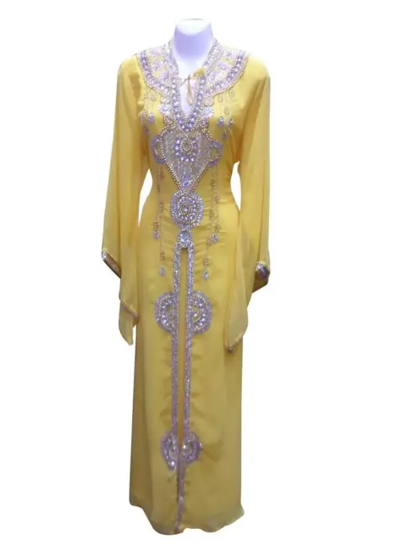 Picture of Radhe Designer Black Georgette Kaftan Dress for Women - F3824