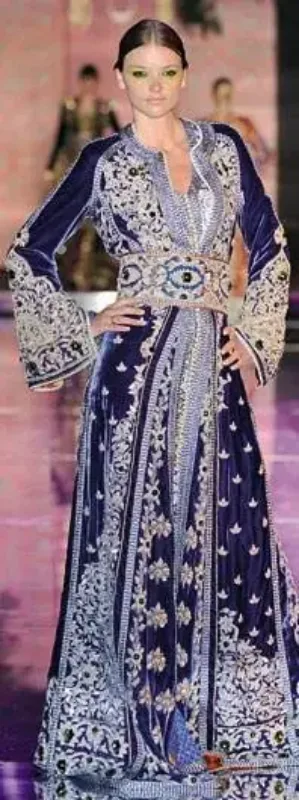 Picture of Radhe Designer Multicolor Georgette Kaftan Dress for Women - F7812