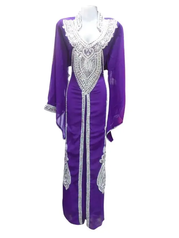 Picture of Radhe Designer Yellow Georgette Kaftan Dress for Women - F3825