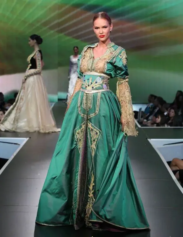 Picture of Radhe Designer Multicolor Georgette Kaftan Dress for Women - F7807
