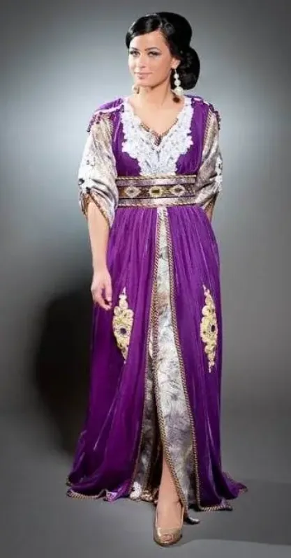 Picture of Radhe Designer Multicolor Georgette Kaftan Dress for Women - F7816