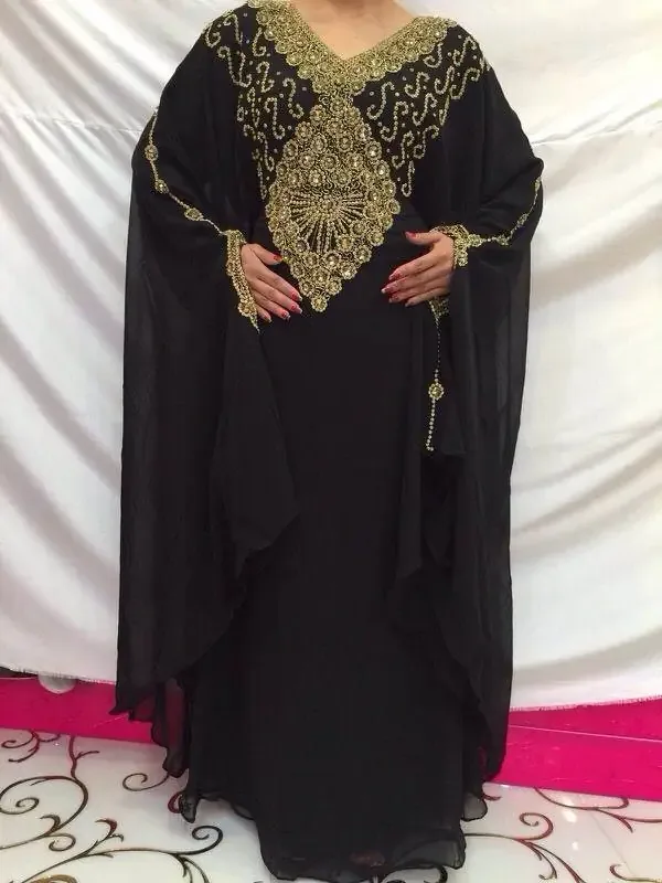 Picture of Radhe Designer Multicolor Georgette Kaftan Dress for Women - F7820