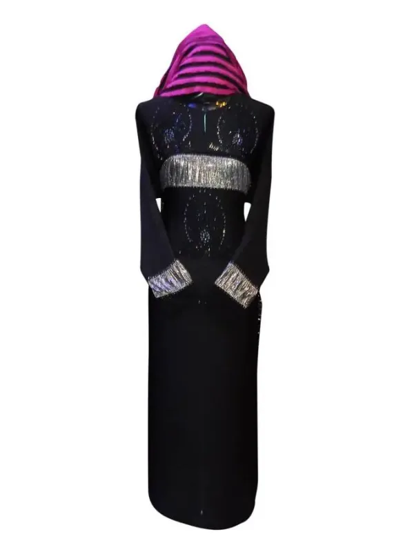 Picture of Radhe Designer Black Georgette Kaftan Dress for Women - F3845