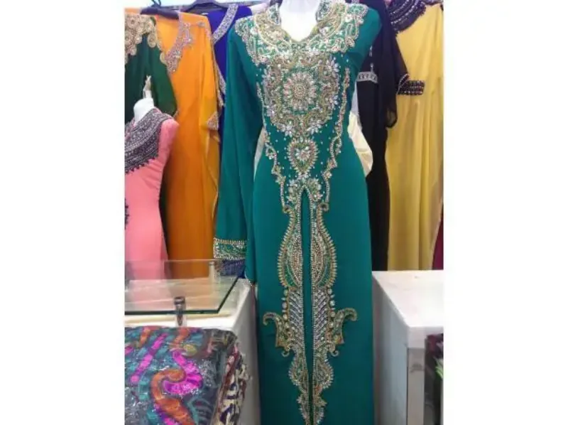 Picture of Radhe Designer White Georgette Kaftan Dress for Women - F9136