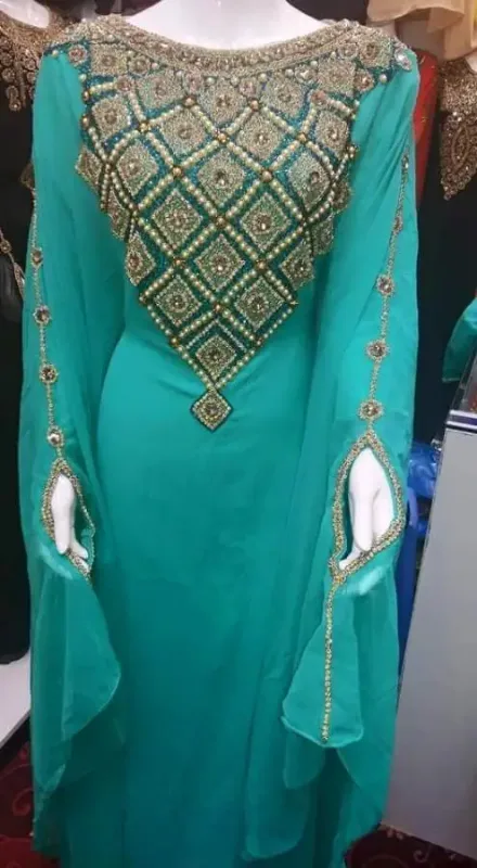 Picture of Radhe Designer Multicolor Georgette Kaftan Dress for Women - F7832