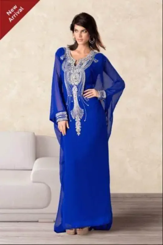 Picture of Radhe Designer Multicolor Georgette Kaftan Dress for Women - F7801