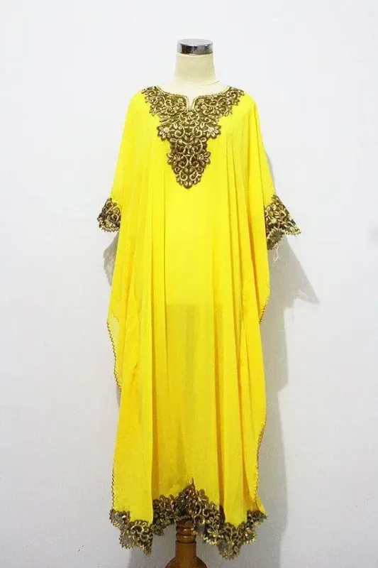 Picture of Radhe Designer Multicolor Georgette Kaftan Dress for Women - F7854