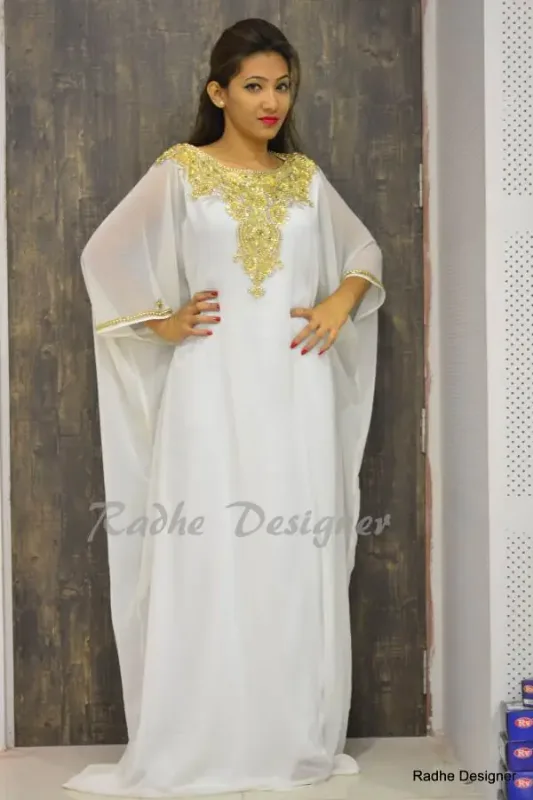 Picture of Radhe Designer Blue Georgette Kaftan Dress for Women - Y355