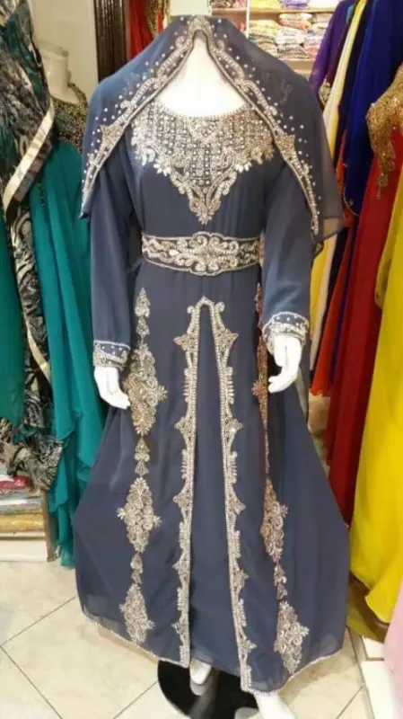 Picture of Radhe Designer Multicolor Georgette Kaftan Dress for Women - F3877