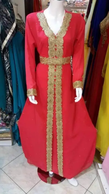 Picture of Radhe Designer Multicolor Georgette Kaftan Dress for Women - F3888