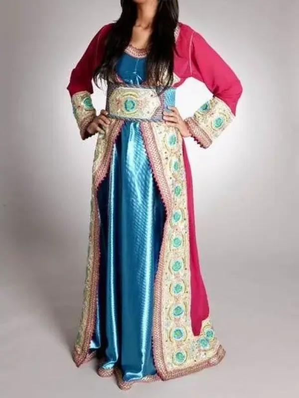 Picture of Radhe Designer Black Georgette Kaftan Dress for Women - F7873