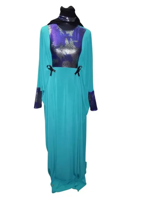 Picture of Radhe Designer Black Georgette Kaftan Dress for Women - F3896