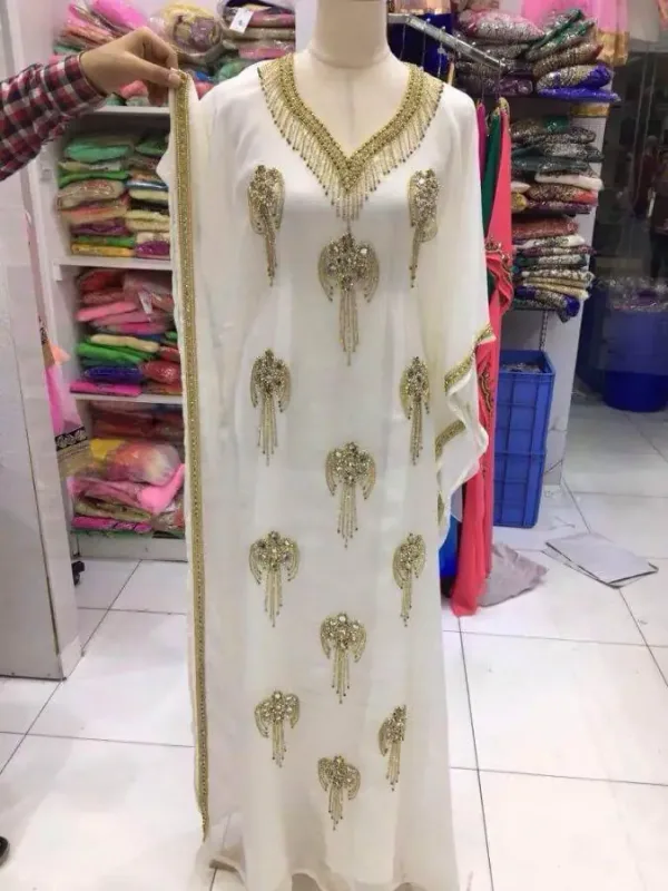 Picture of Radhe Designer Multicolor Georgette Kaftan Dress for Women - F1651