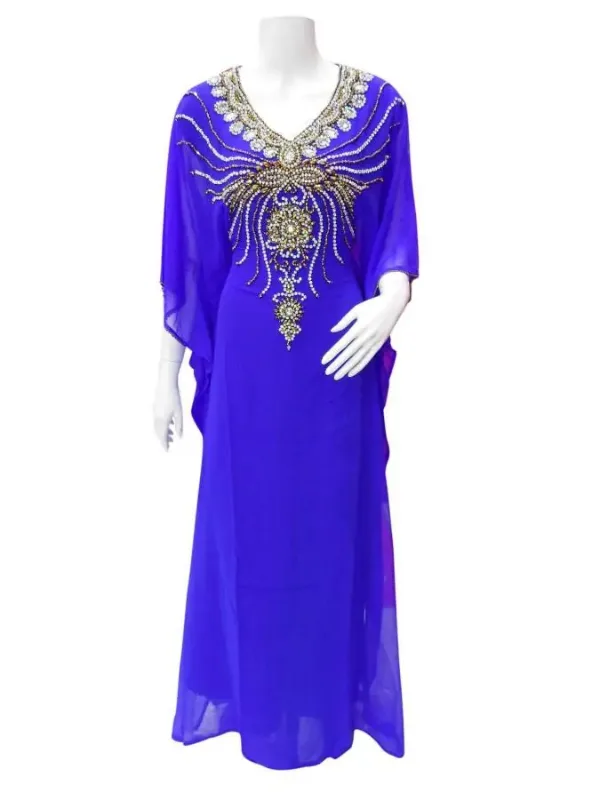 Picture of Radhe Designer Black Georgette Kaftan Dress for Women - F3745