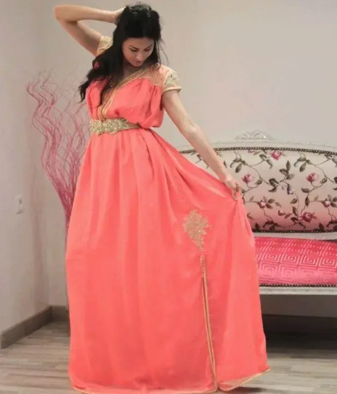 Picture of Radhe Designer Multicolor Georgette Kaftan Dress for Women - F7885