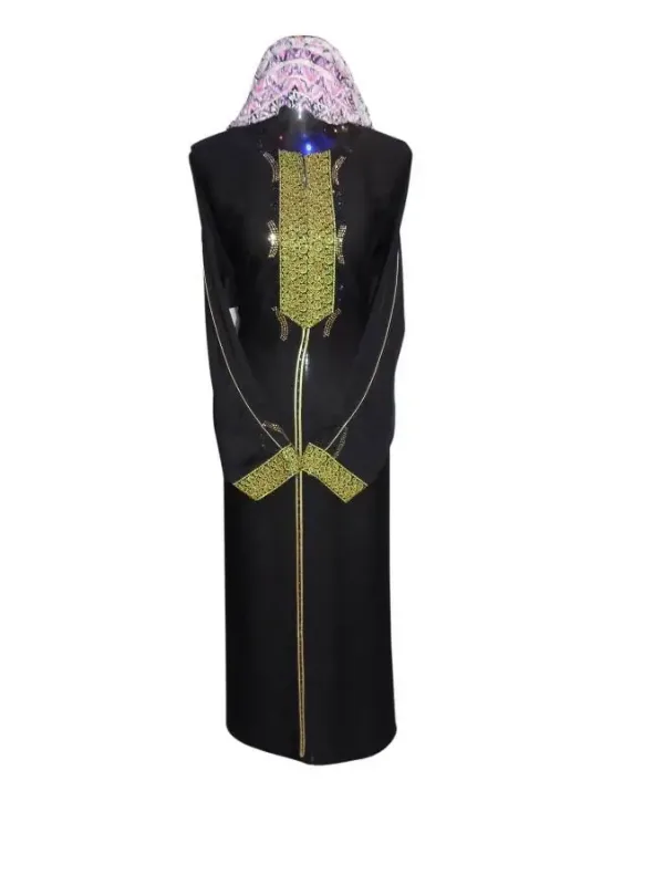 Picture of Radhe Designer Black Georgette Kaftan Dress for Women - F3898