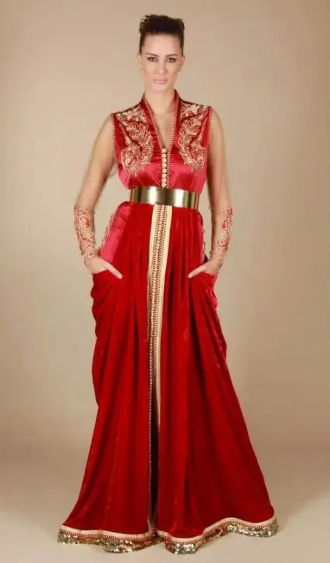 Picture of Radhe Designer Multicolor Georgette Kaftan Dress for Women - F7883