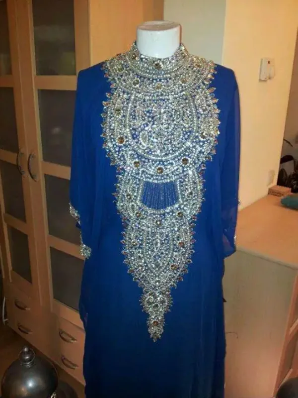Picture of Radhe Designer Multicolor Georgette Kaftan Dress for Women - F7892