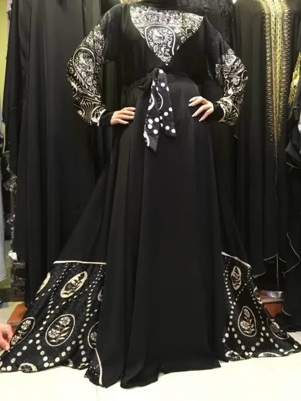 Picture of Radhe Designer Multicolor Georgette Kaftan Dress for Women - F7888