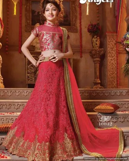 Picture of beautiful bridal indian traditional mehroon lehenga cho