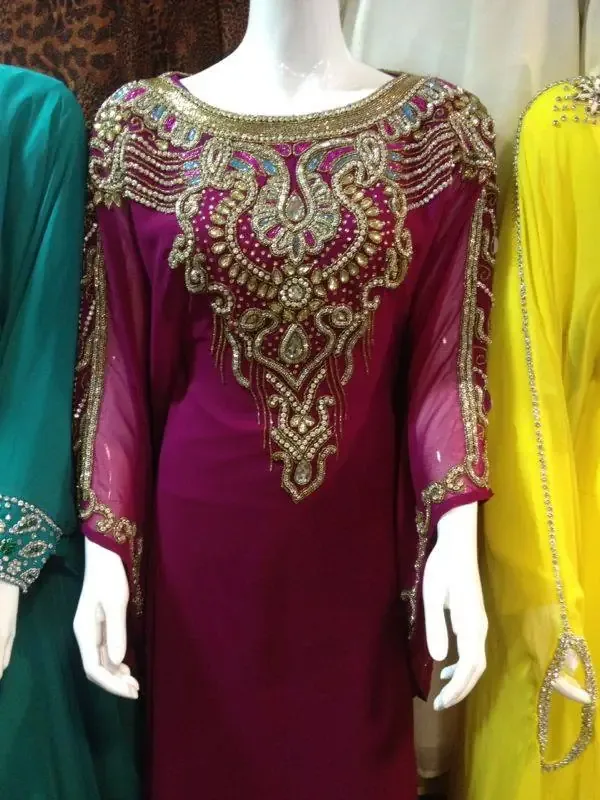 Picture of Radhe Designer Purple Georgette Kaftan Dress for Women - F7898